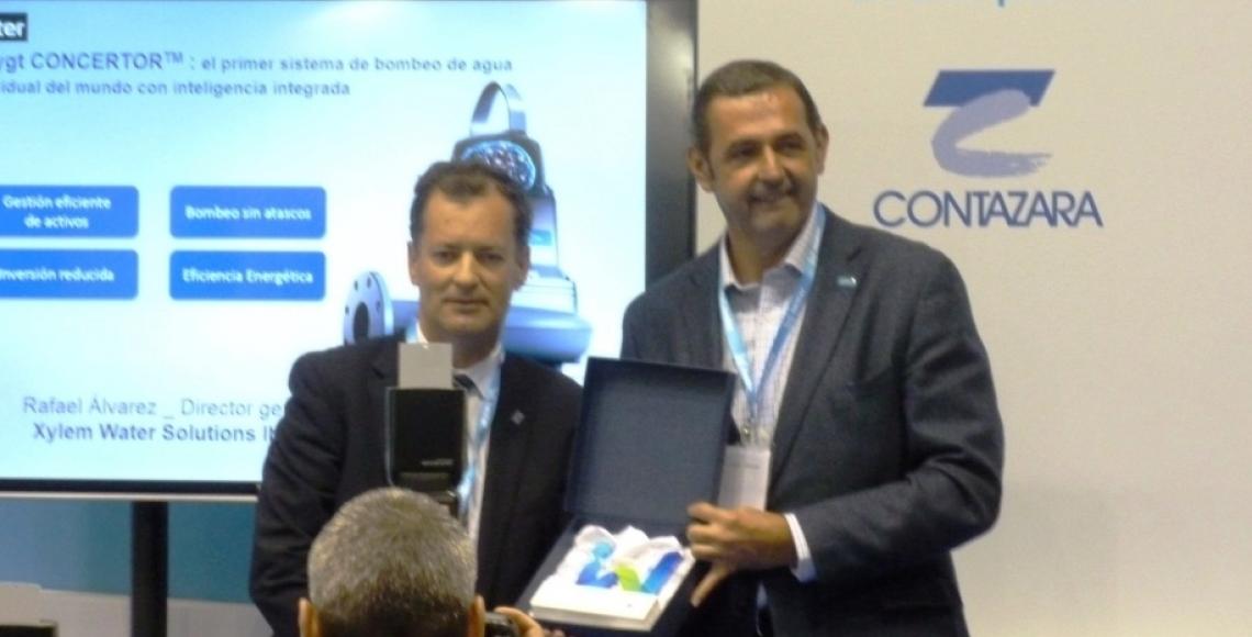 Aqua España entrega a Xylem el premio al mejor producto de iwater 2016